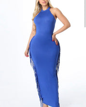 Load image into Gallery viewer, Friendly Fringe Maxi Dress
